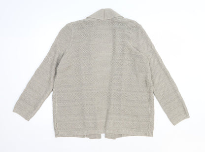 Womens UK Size 14 Marks and Spencer Brown Cardigan Jumper