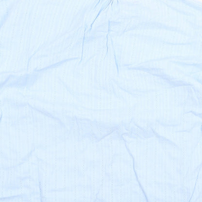 Womens UK Size L Preworn Blue Basic T-Shirt