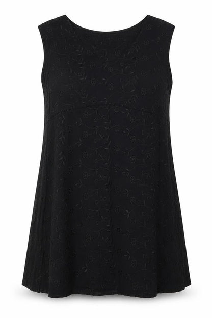 Dorothy Perkins Womens Black Floral Viscose Trapeze & Swing Size 16 Round Neck Pullover