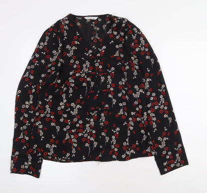 Womens UK Size M Berketex Black Basic Blouse