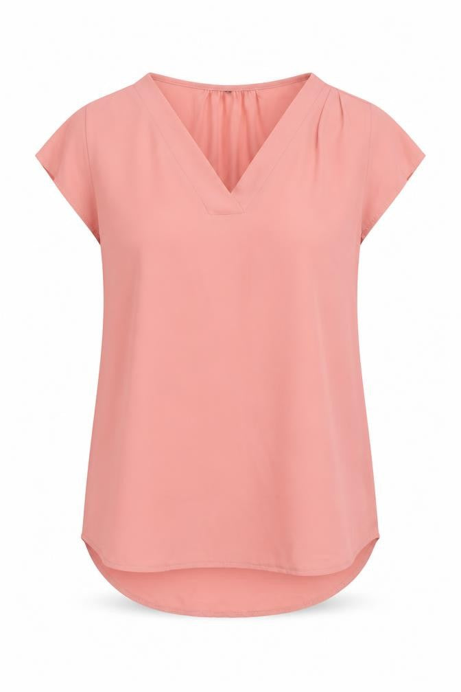 Womens UK Size 10 Preworn Pink Basic Blouse