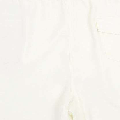 Marks and Spencer Womens White Polyester Basic Shorts Size 24 Regular Pull On