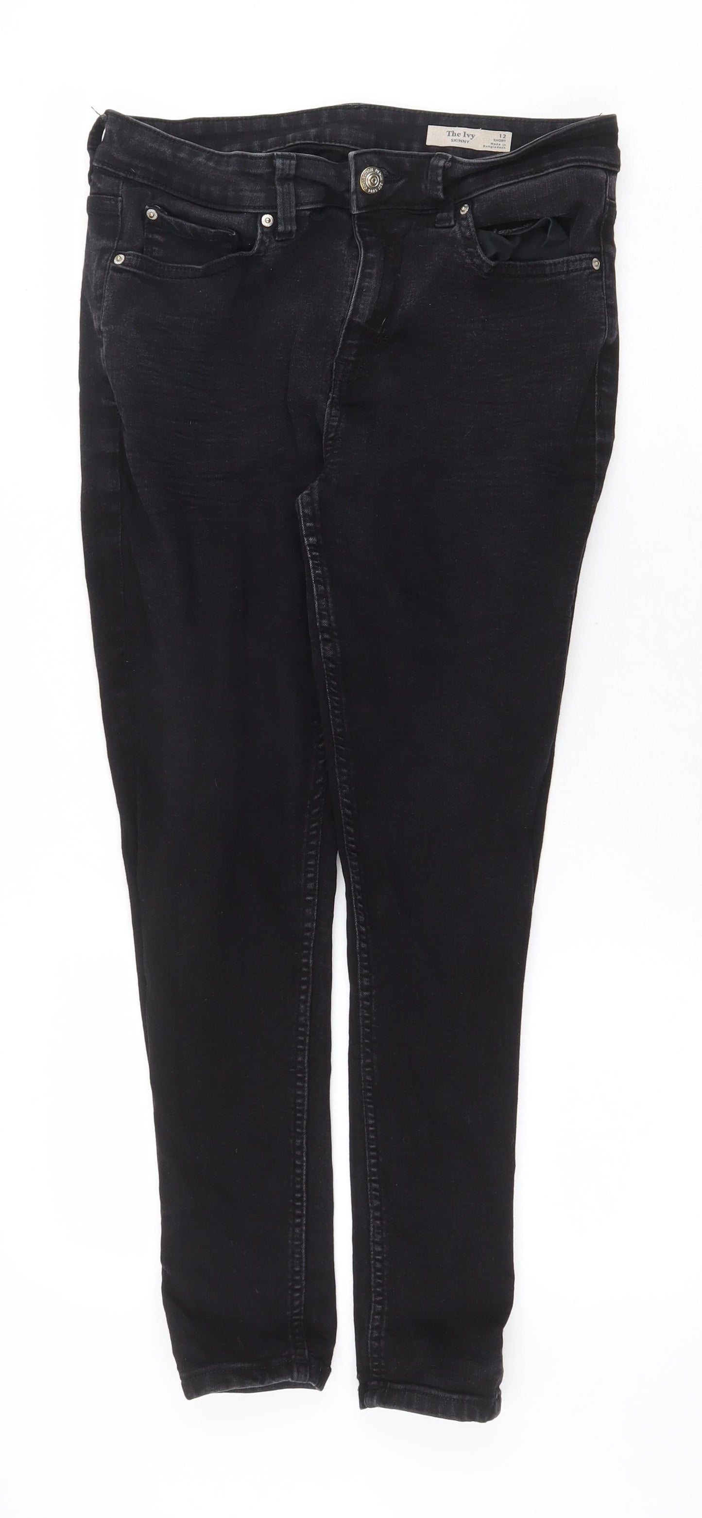 Womens UK Size 12 Marks and Spencer Regular Fit Skinny Black Jeans