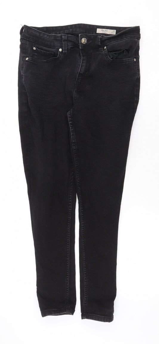 Womens UK Size 12 Marks and Spencer Regular Fit Skinny Black Jeans