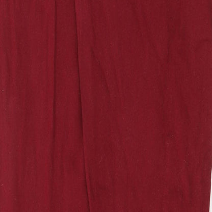 Womens UK Size 10 Yes Yes Regular Fit Skinny Red Jeans