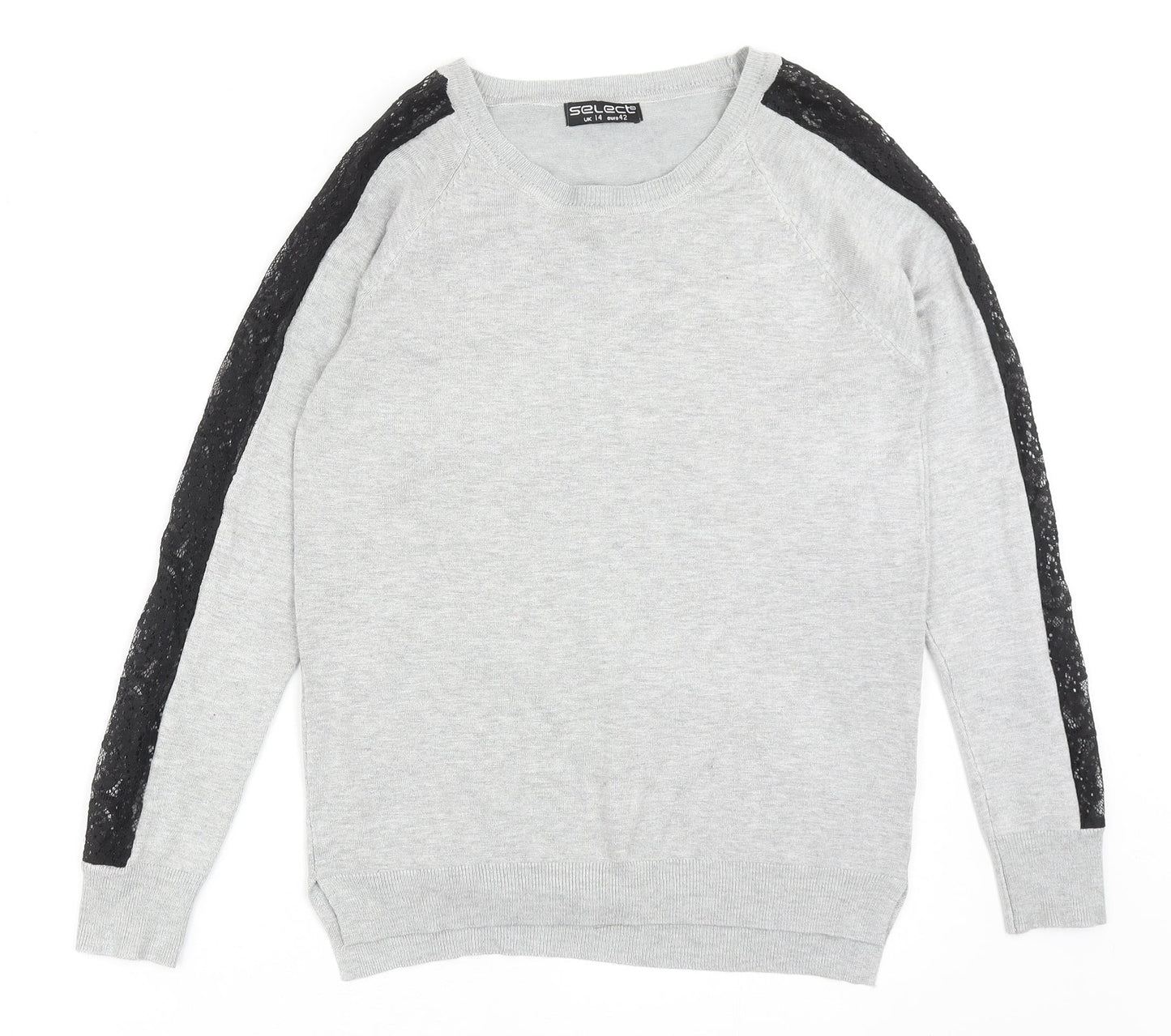 Womens UK Size 14 Select Grey Pullover Jumper