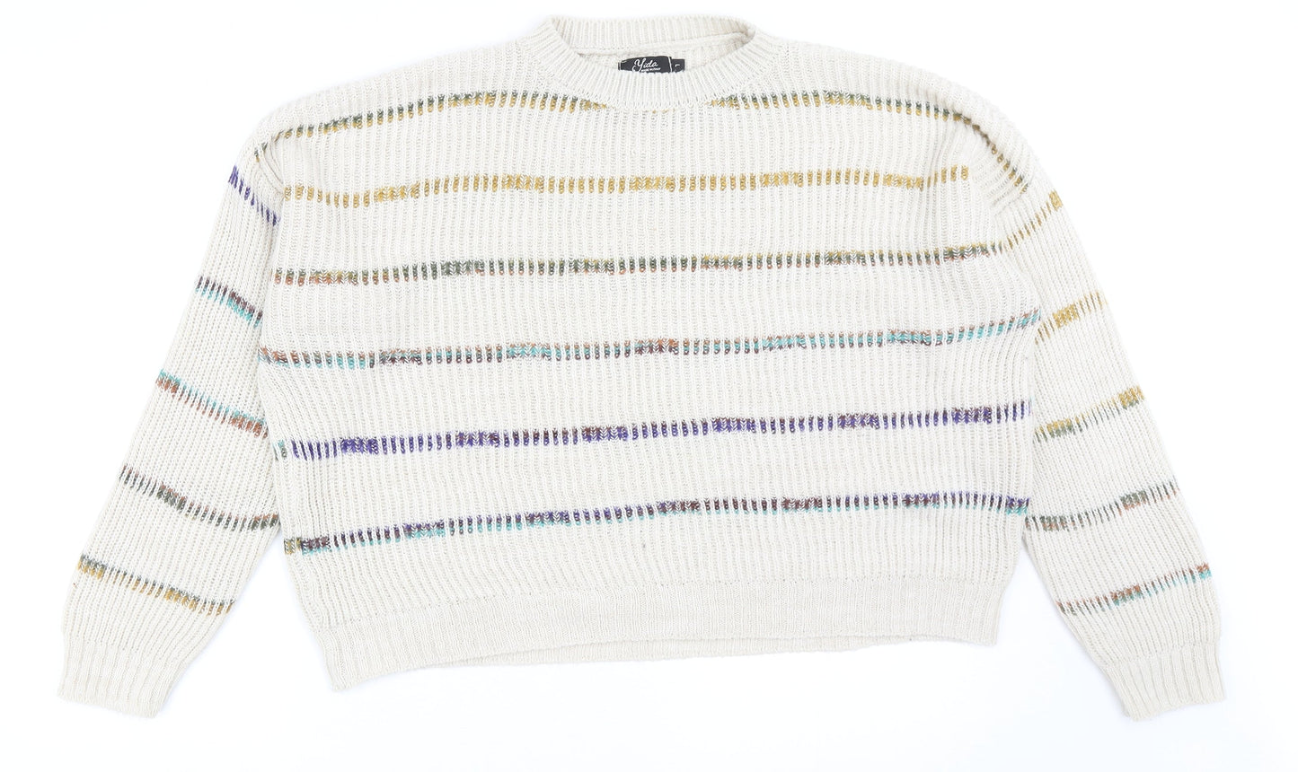 Womens UK Size L Yida Beige Pullover Jumper
