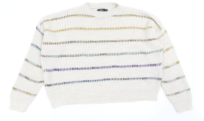 Womens UK Size L Yida Beige Pullover Jumper