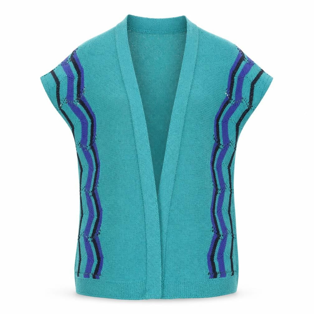Womens UK Size M Per Una Green Cardigan Jumper