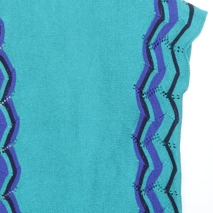 Womens UK Size M Per Una Green Cardigan Jumper