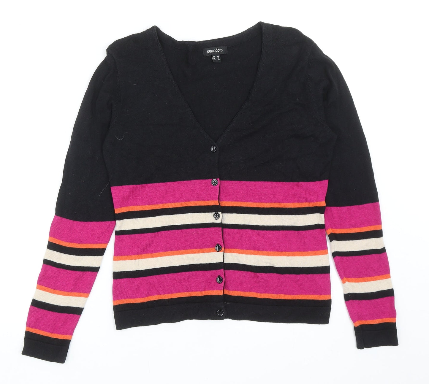 Womens UK Size 10 Pomodoro Multicoloured Cardigan Jumper