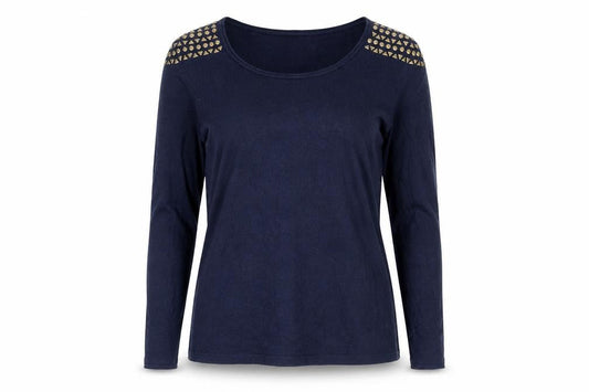 ESPRIT Womens Blue Round Neck Acrylic Pullover Jumper Size M