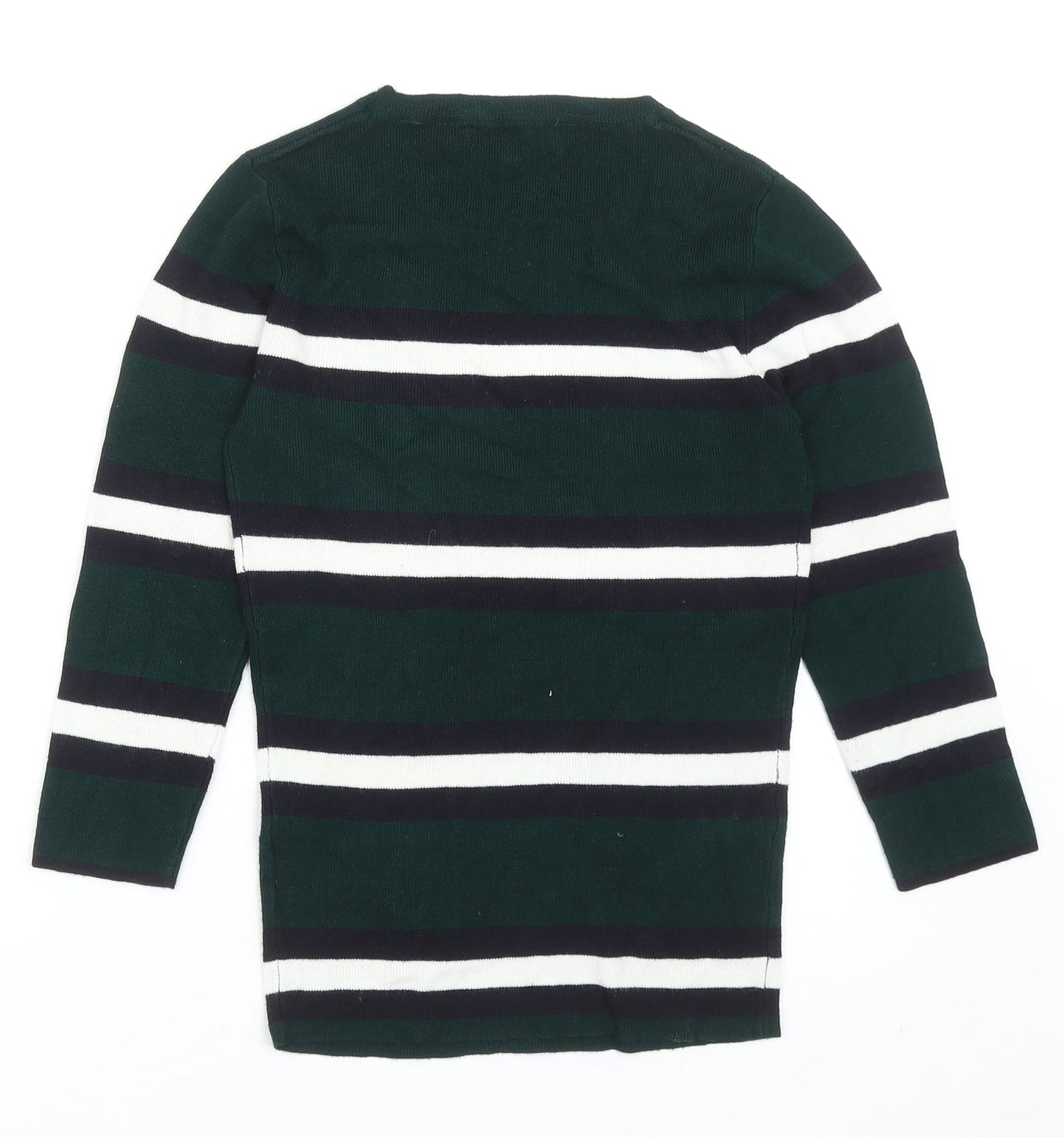 Womens UK Size 10 Red Herring Green Pullover Jumper