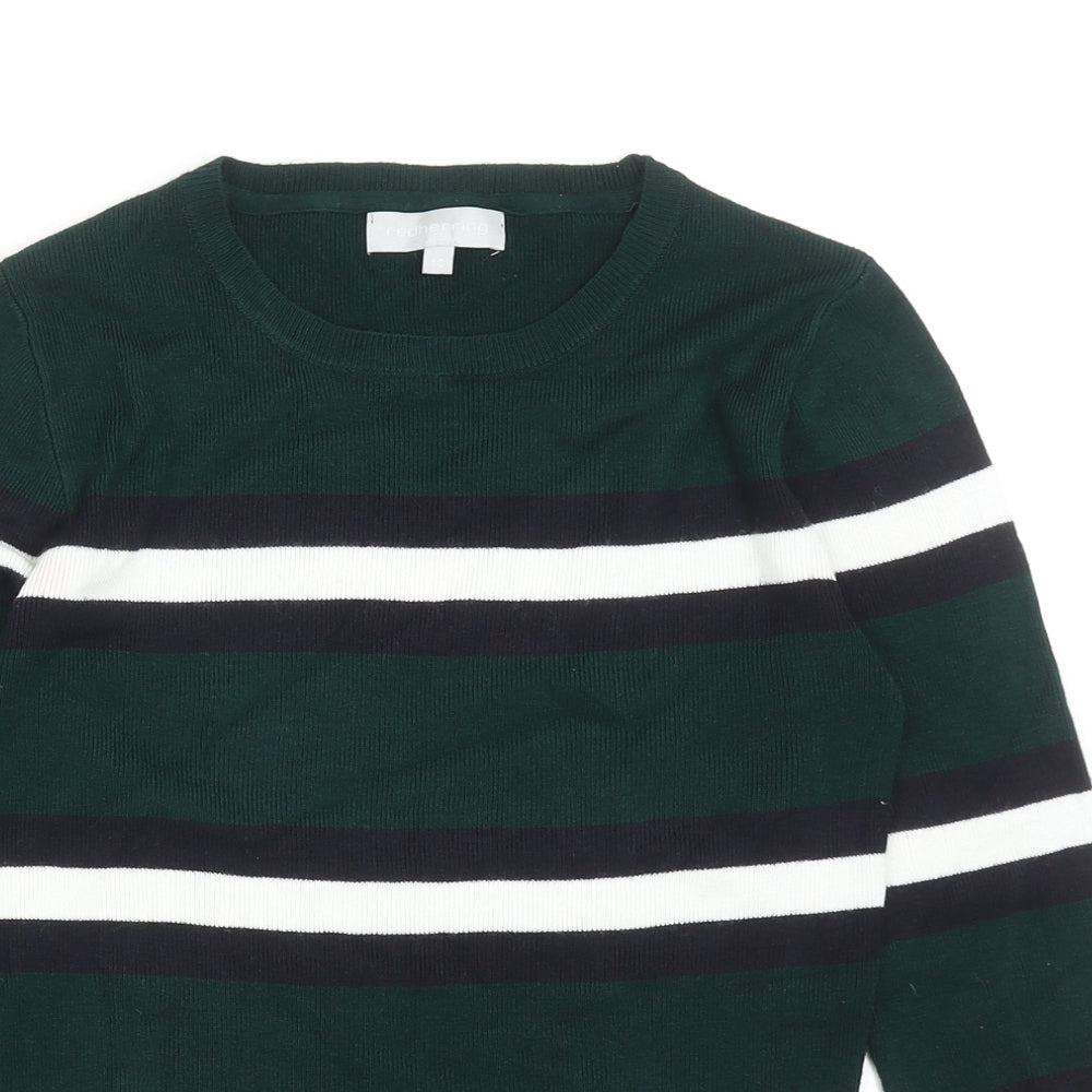 Womens UK Size 10 Red Herring Green Pullover Jumper