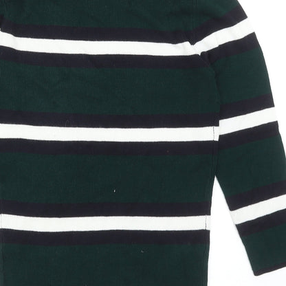 Womens UK Size 10 Red Herring Green Pullover Jumper