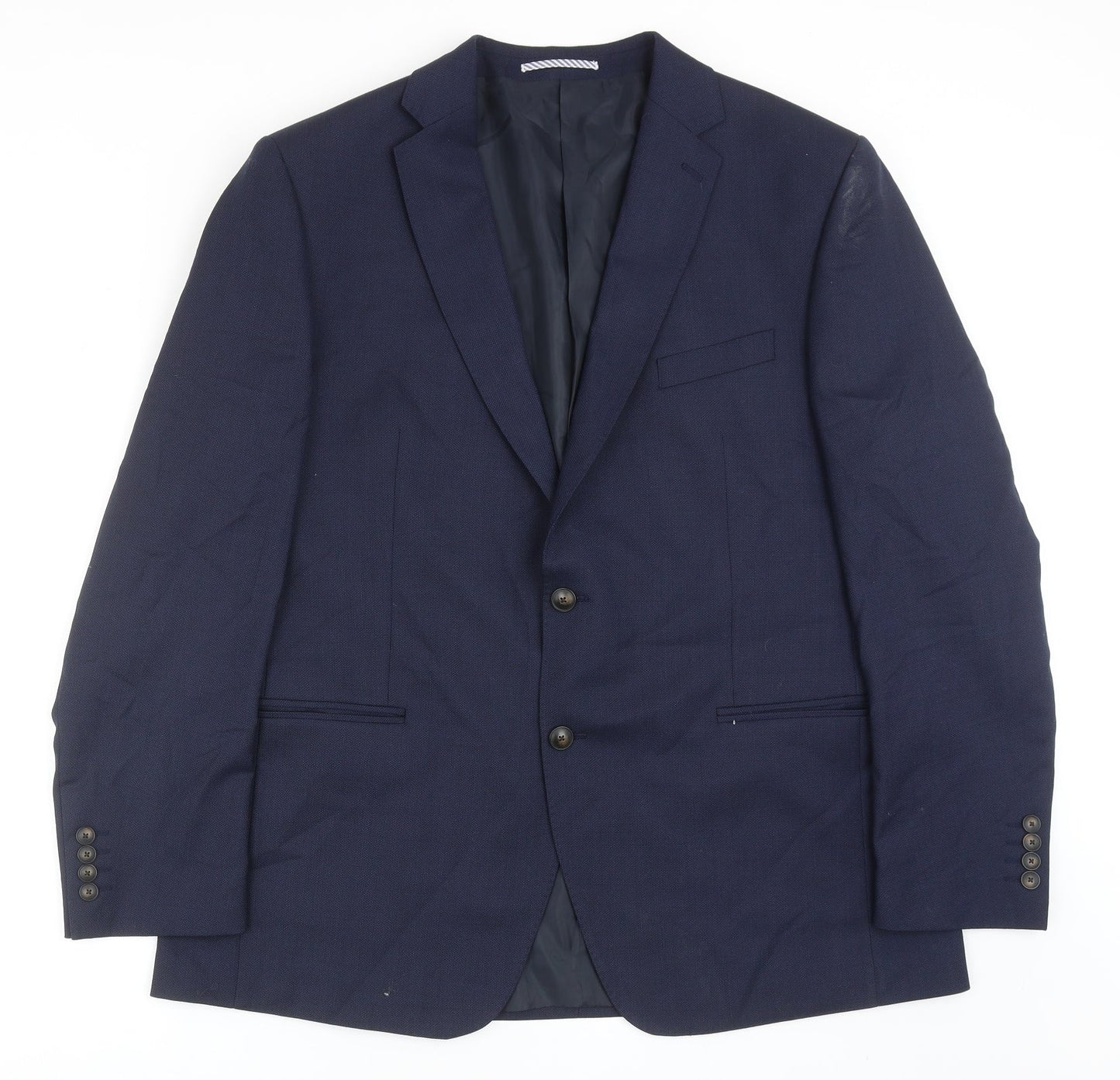 Mens UK Size 44 Marks and Spencer Regular Blue Suit Jacket