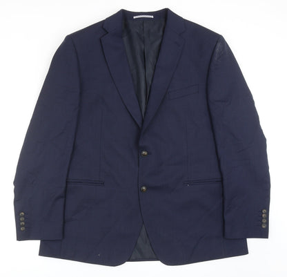 Mens UK Size 44 Marks and Spencer Regular Blue Suit Jacket