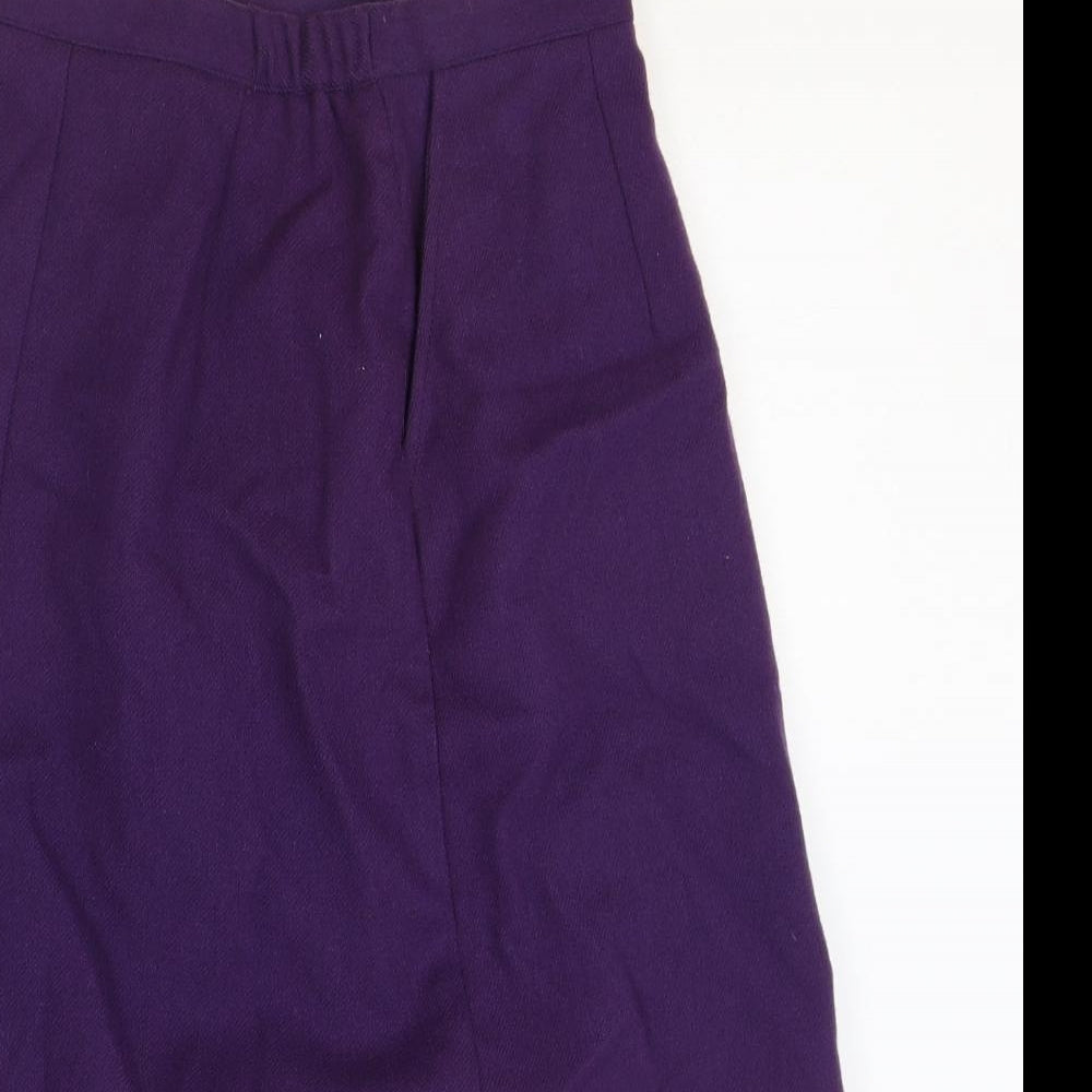 Corey Lynn Womens Purple Polyester Straight & Pencil Skirt Size 8 Zip