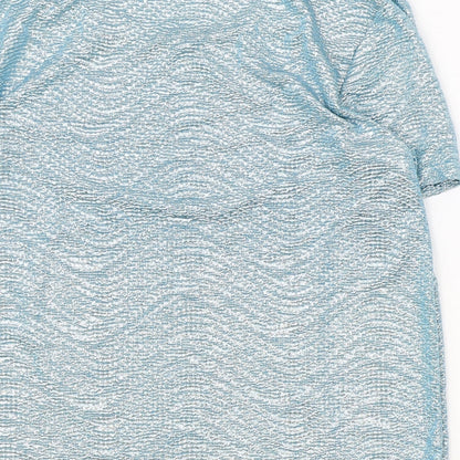 Womens UK Size XS H&M Blue Basic T-Shirt