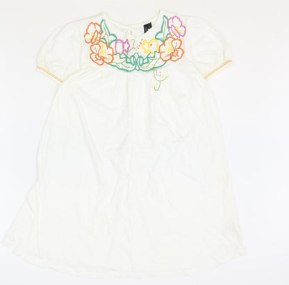 Womens UK Size 6 Topshop Ivory Basic Blouse