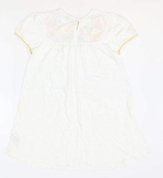 Womens UK Size 6 Topshop Ivory Basic Blouse