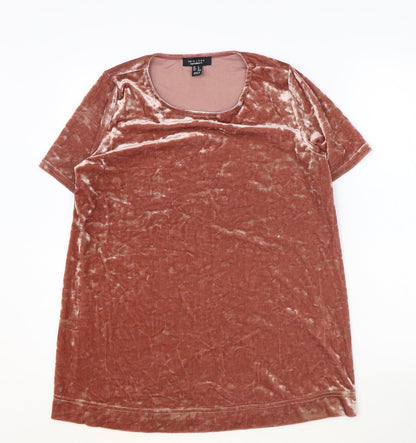 Womens UK Size 8 New Look Pink Basic T-Shirt