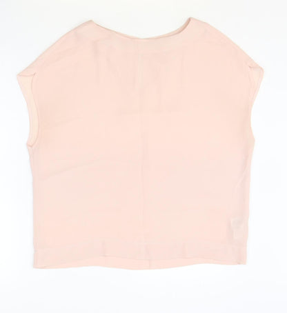 Womens UK Size 12 NEXT Pink Basic Blouse