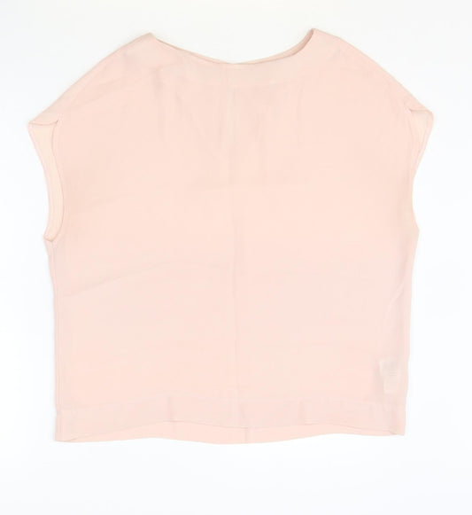 Womens UK Size 12 NEXT Pink Basic Blouse