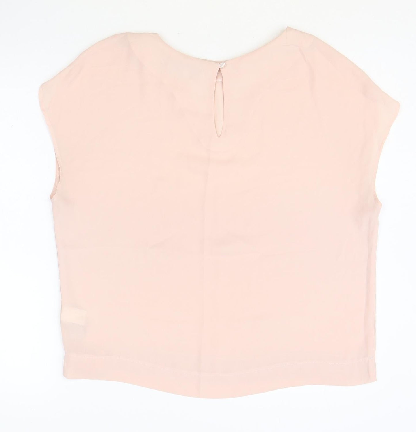 Womens UK Size 12 NEXT Pink Basic Blouse