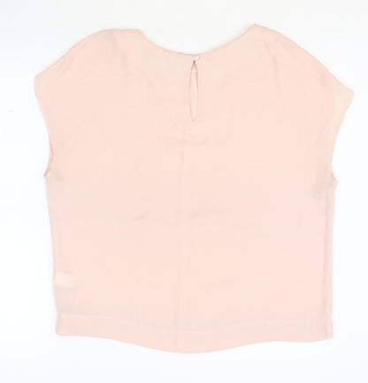 Womens UK Size 12 NEXT Pink Basic Blouse