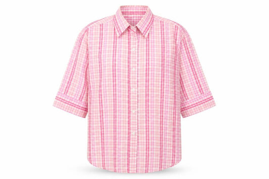 Womens UK Size L Preworn Pink Basic Blouse