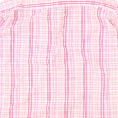 Womens UK Size L Preworn Pink Basic Blouse