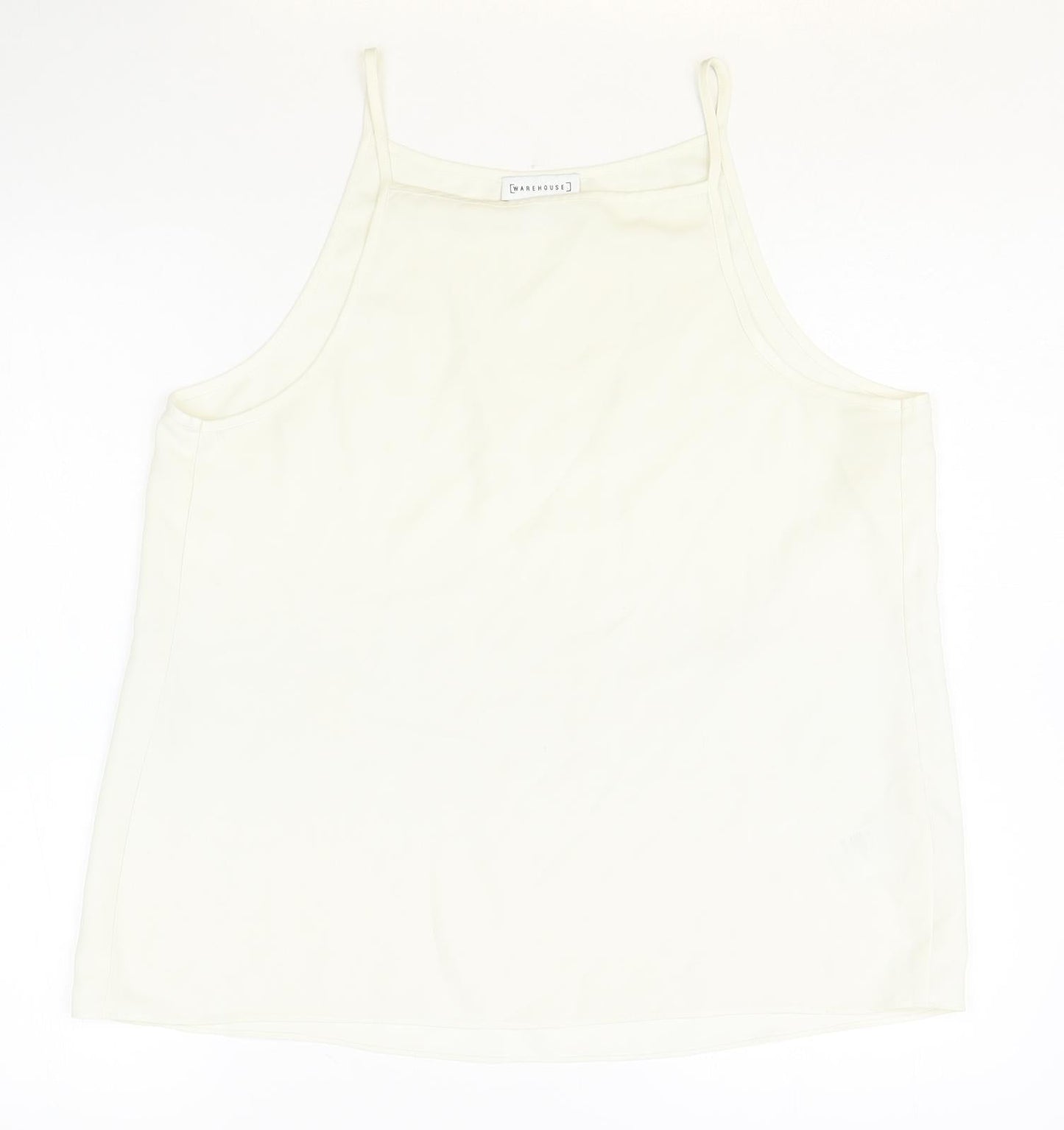 Womens UK Size 14 Warehouse Beige Basic Tank