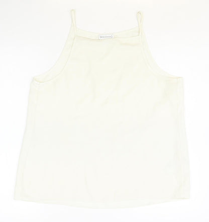 Womens UK Size 14 Warehouse Beige Basic Tank