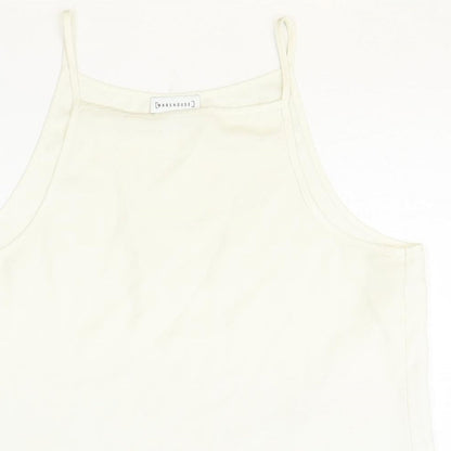 Womens UK Size 14 Warehouse Beige Basic Tank