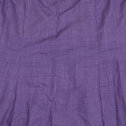 Cotswold Collection Womens Purple Polyester Swing Skirt Size 12 Zip