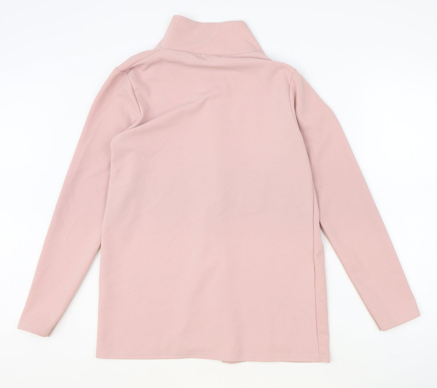 Boohoo Womens Pink V-Neck Polyester Cardigan Jumper Size 10