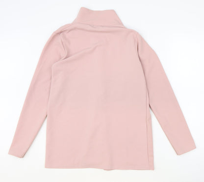 Boohoo Womens Pink V-Neck Polyester Cardigan Jumper Size 10