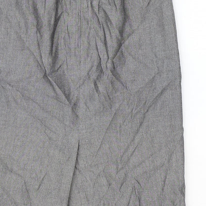 Kasper & Company Womens Grey Rayon Straight & Pencil Skirt Size S Zip