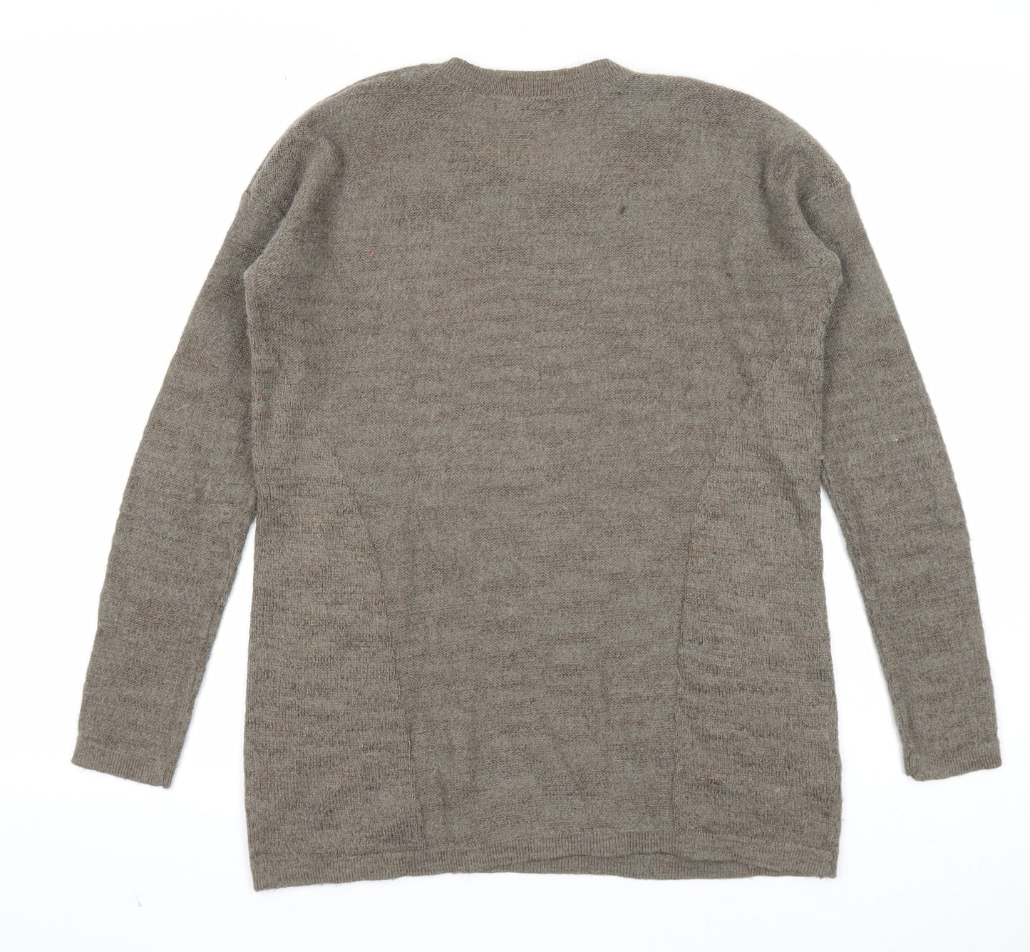 Womens UK Size S Mango Green Pullover Jumper