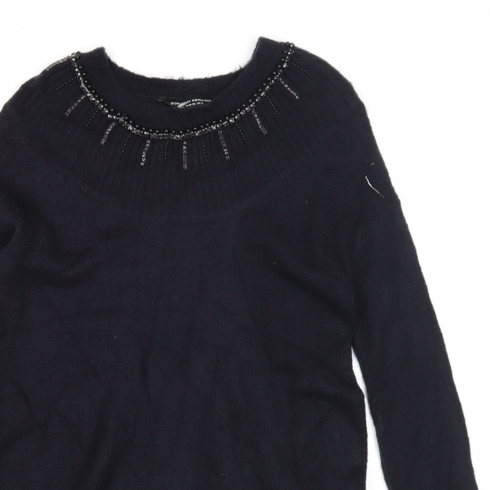Womens UK Size 8 Dorothy Perkins Black Pullover Jumper