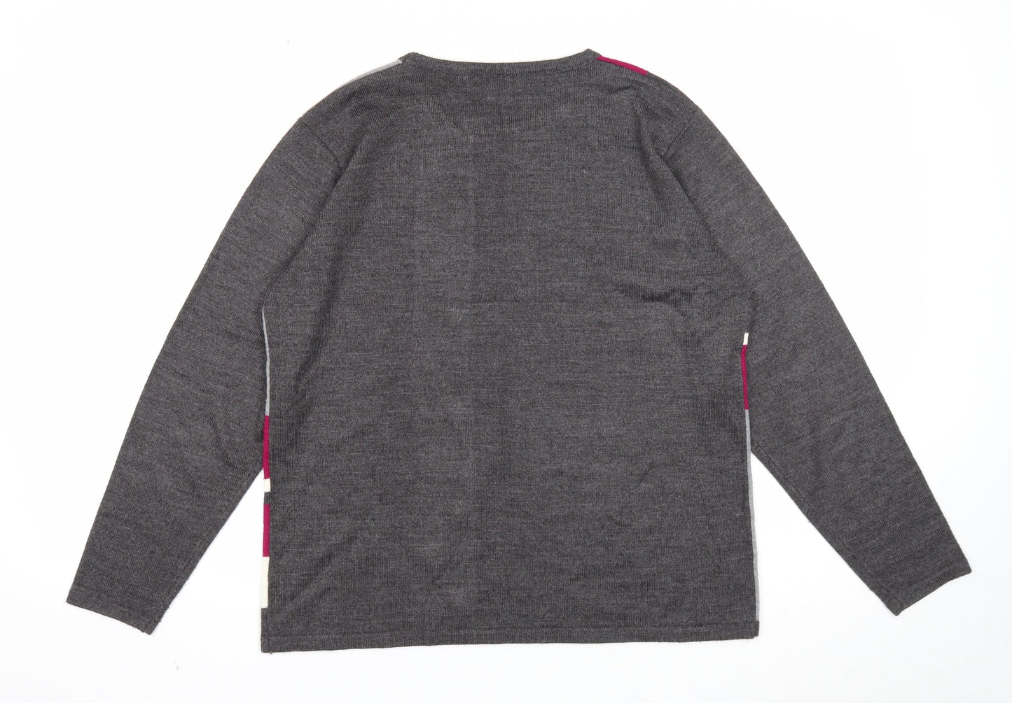 Womens UK Size M Mudflower Grey Pullover Jumper