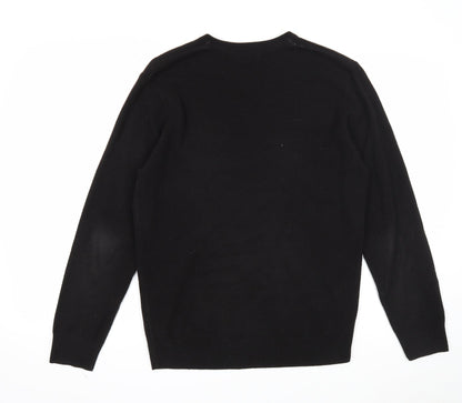 Womens UK Size S Debenhams Black Pullover Jumper