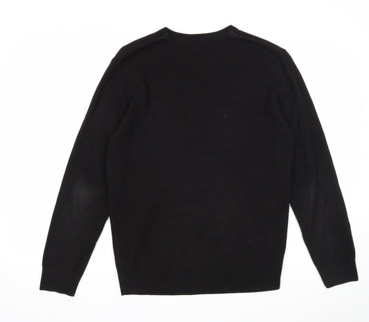 Womens UK Size S Debenhams Black Pullover Jumper