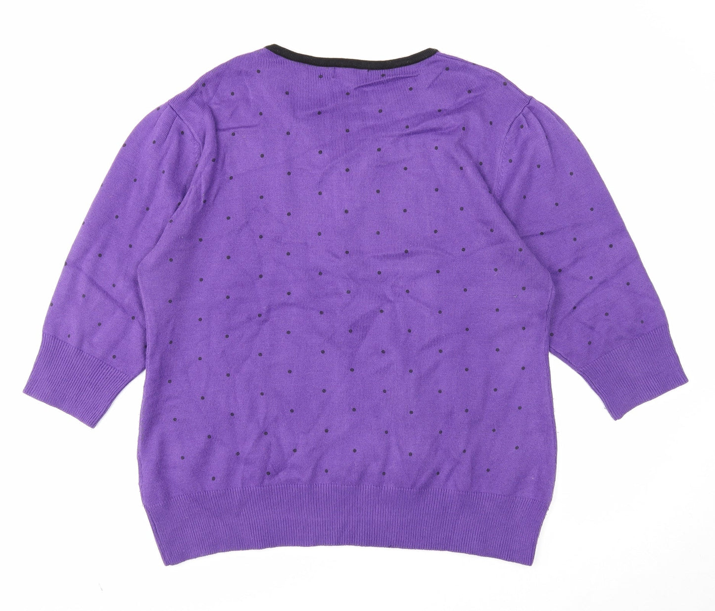 Womens UK Size XL Paramour Purple Pullover Jumper
