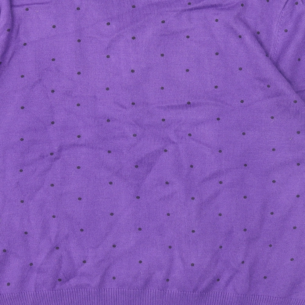 Womens UK Size XL Paramour Purple Pullover Jumper
