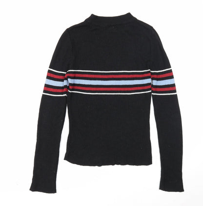 Womens UK Size S Cooperative Black Pullover Jumper