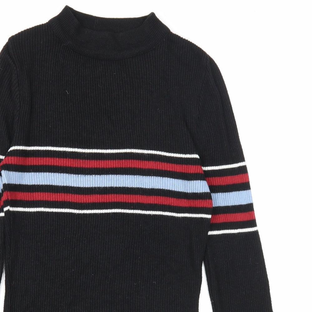 Womens UK Size S Cooperative Black Pullover Jumper