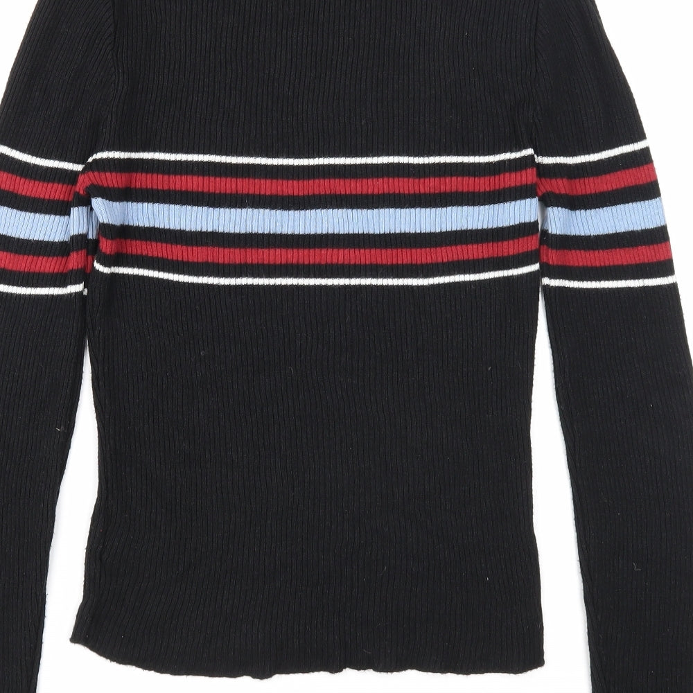 Womens UK Size S Cooperative Black Pullover Jumper