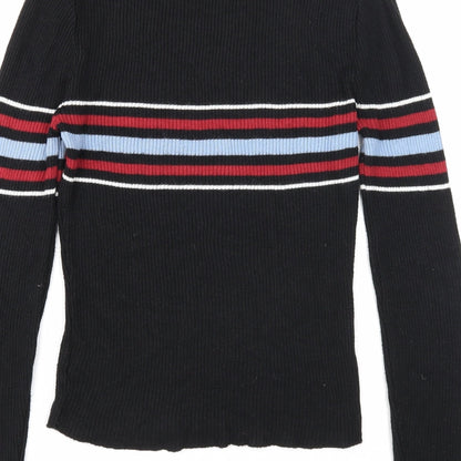 Womens UK Size S Cooperative Black Pullover Jumper